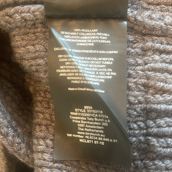 Tory Burch cardigan coat - Picture 8 of 8